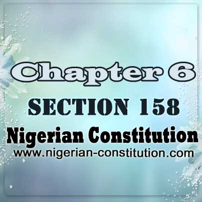 Chapter 6, Section 158 - Independence of certain bodies
