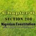 Chapter 6 Section 208