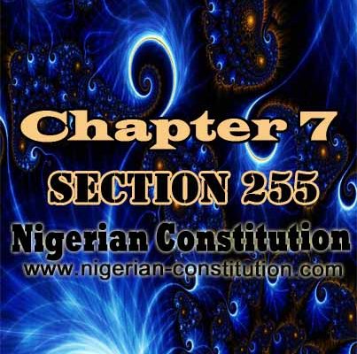 Chapter 7 Section 255