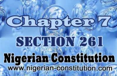 Chapter 7 Section 261