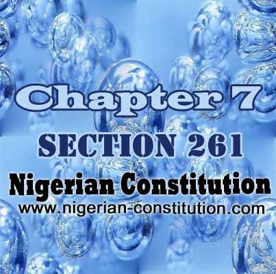 Chapter 7 Section 261