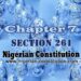 Chapter 7 Section 261