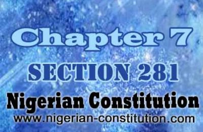 Chapter 7 Section 281