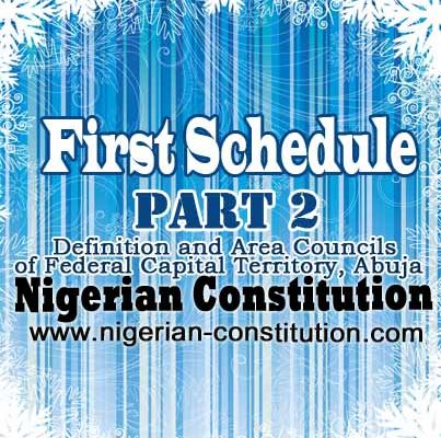 Schedule 1 Part 2