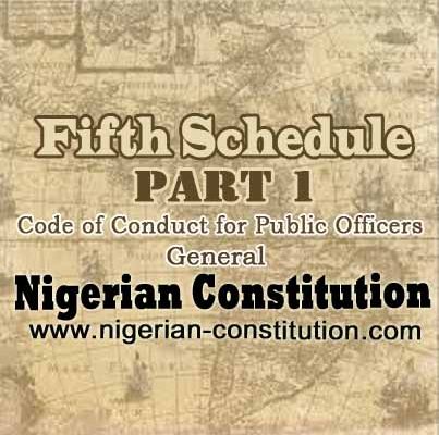 Schedule 5 Part 1 General