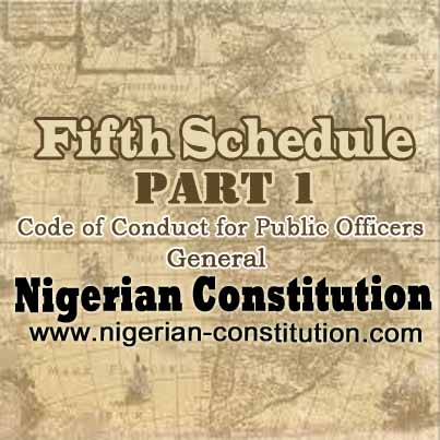 Schedule 5 Part 1 General