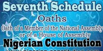 Schedule 7 Oath Of A Member Of The National Assembly