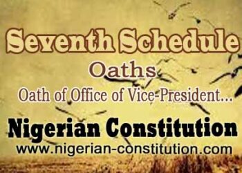 Schedule 7 Oath Of Office Of Vice-President